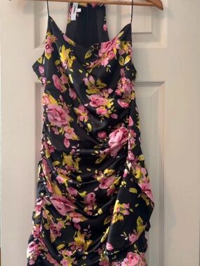 Likely Floral Dress - Black & Pink, Size 2